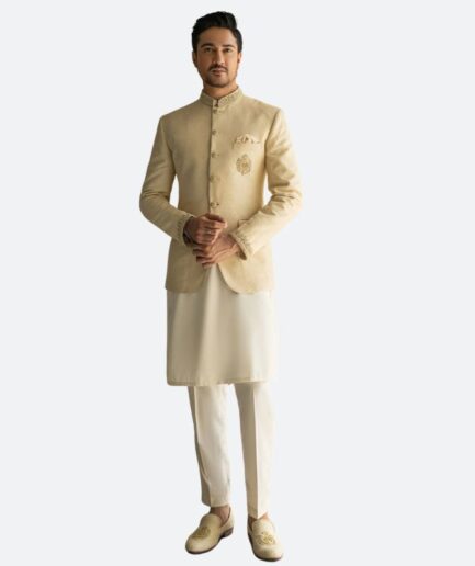 Fawn Color Prince Coat for men's