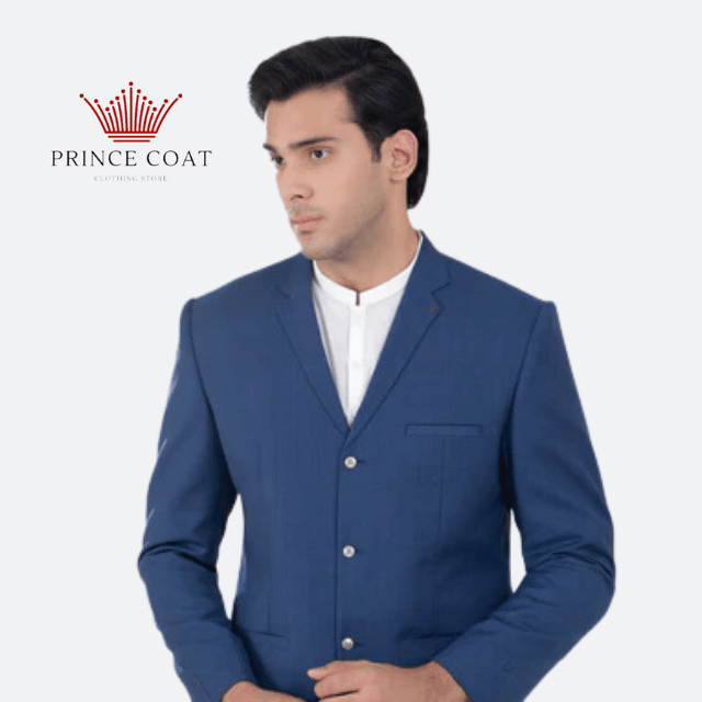 1 Navy Blue Prince coat for men's