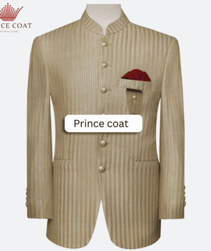Luxurious golden customized Prince coat for men's