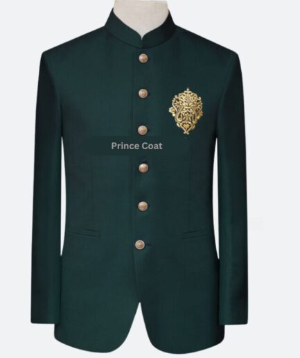 Green Prince Coat for men's