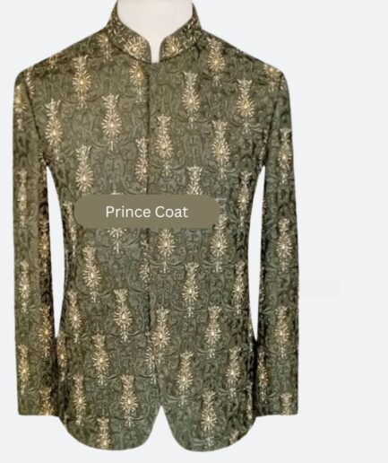 Heavy embroidery work prince coat