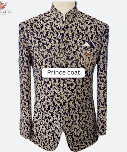 Pure Karandi slim fit Prince coat for men